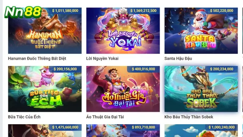 Sảnh nổ hũ NN88 hấp dẫn
